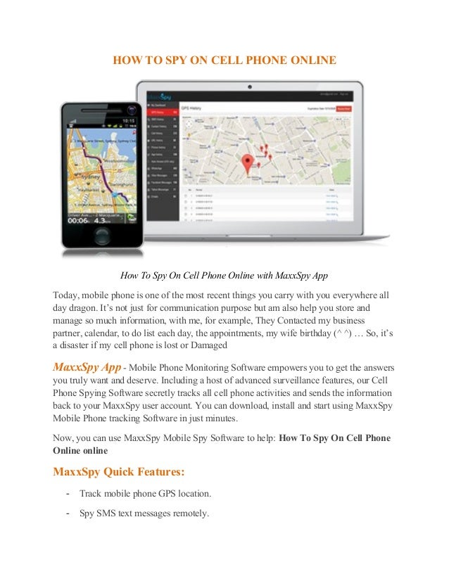 spy on a cell phone online